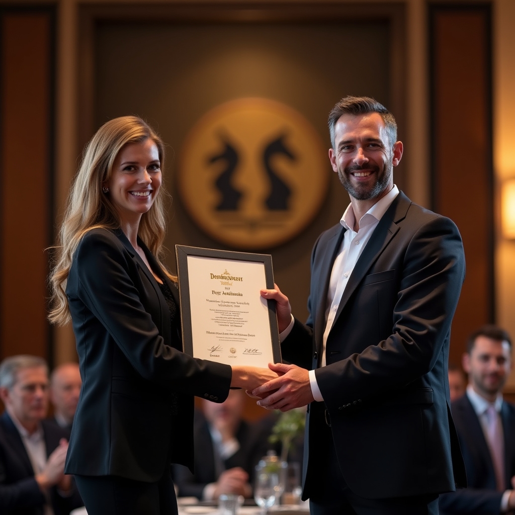 Церемония вручения дипломов победителям турнира